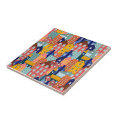 Neighborhood Block City Houses Pattern Fliese (Seite)
