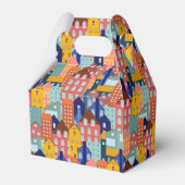 Neighborhood Block City Houses Pattern Geschenkschachtel (Rückseite)