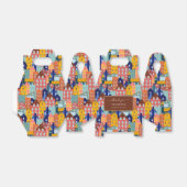 Neighborhood Block City Houses Pattern Geschenkschachtel (Ungefaltet)