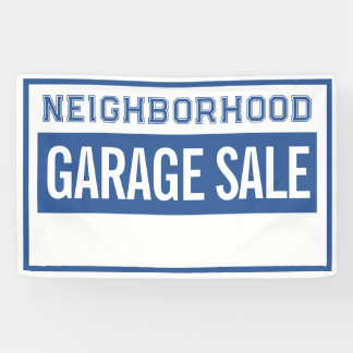 Neighborhood Garage Sale Banner 2.5' X 4'