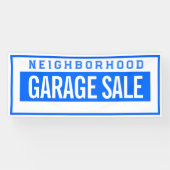 Neighborhood Garage Sale Banner 2.5' X 6' (Horizontal)