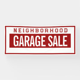 Neighborhood Garage Sale Banner 2.5' X 6'