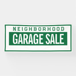 Neighborhood Garage Sale Banner 2.5' X 6'