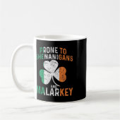 Neigt zu Schabernack und Unsinn Lustig St. Patrick Kaffeetasse (Links)
