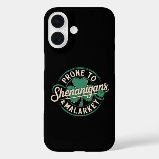 Neigt zu Schabernack und Unsinn St. Patrick's Day Case-Mate iPhone Hülle (Rückseite)