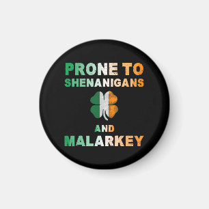 Neigt zu Schabernack und Unsinn St. Patrick's Day Magnet