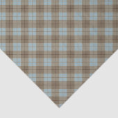 Neigung kariert im Blau und in Brown Seidenpapier (Ausschnitt)