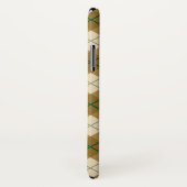 Neigung kariert im Gold mit grünem Streifen Case-Mate iPhone Hülle (Hinten/Rechts)