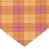 Neigung kariert in der Orange und im Rosa Tischdecke (Schrägansicht)