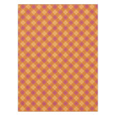 Neigung kariert in der Orange und im Rosa Tischdecke (Vorderseite)