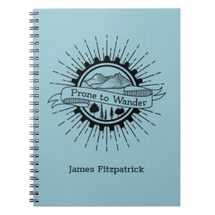 Neigung zum Wander Travel Journal Notizblock