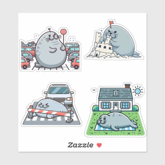 Neil das Siegel Aufkleber (Blatt)