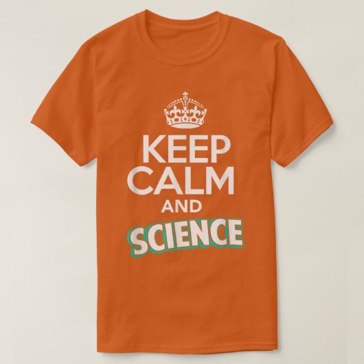 Neil de Grasse Tyson Behielt Calm and Science 1455 T-Shirt (Design vorne)