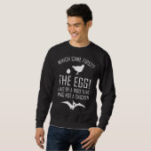Neil Degrasse Tyson Chicken oder das Ei Sweatshirt (Vorne ganz)