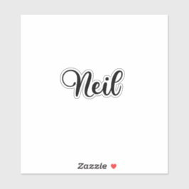 Neil Name - Handgeschriebene Kalligrafie Aufkleber