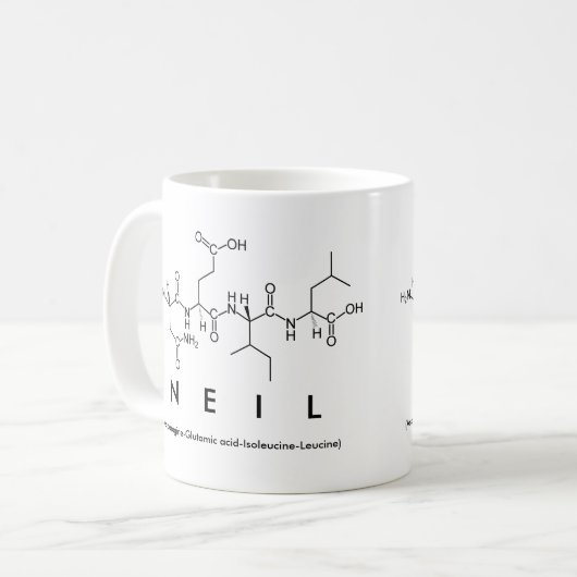 Neil-Peptidnamen-Tasse Kaffeetasse (Vorderseite Links)