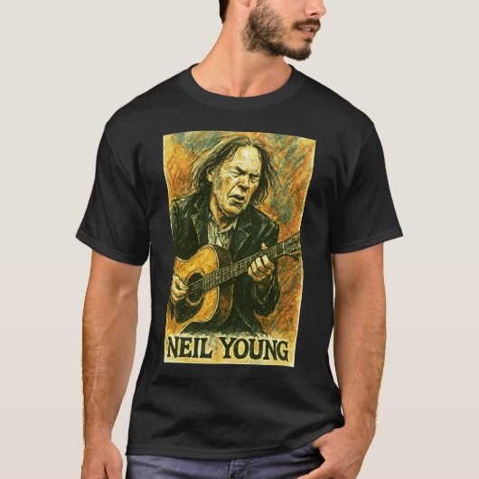 Neil Young Geschenk T-Shirt (Vorderseite)