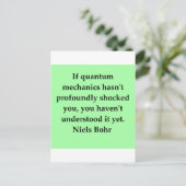 neils bohr notierung postkarte (Stehend Vorderseite)