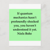 neils bohr notierung postkarte (Vorderseite)