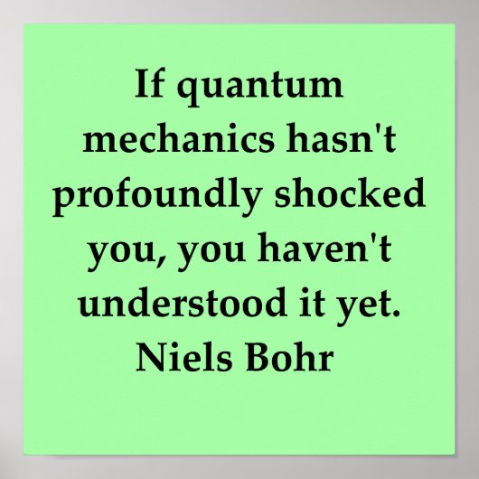 neils bohr quote poster (Vorne)