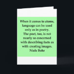 neils bohr Zitat Karte<br><div class="desc">größere Entwürfe an jimbuf und jimhartley Galerien</div>
