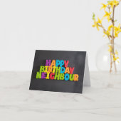 Nein: 196. GLÜCKLICHE BIRTHDAY-NACHBARkarte von TF Karte (Gelbe Blume)