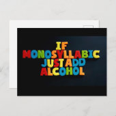 Nein: 96. WENN MONOSYLLABIC... Postkarte vom TFDG (Vorne/Hinten)