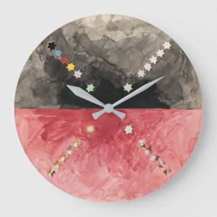 Nein. A (Atom Series)   Hilma af Klint   Große Wanduhr
