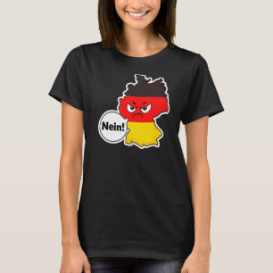 Nein Angry Face Deutschland Flag Deutschland T-Shirt