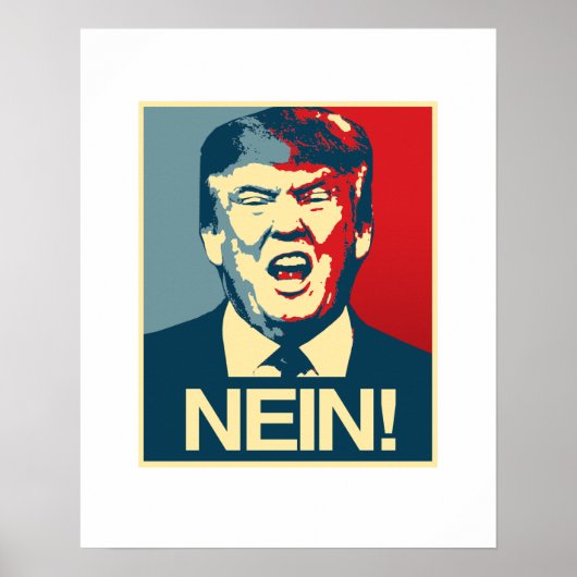 NEIN - Anti-Trump-Poster - Anti-Trump - Poster (Vorne)