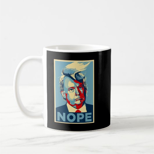 Nein, Anti Trump Trump Hair.png Kaffeetasse (Links)