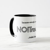 NEIN!Ärger. Basislogo schwarze Umrandung Tasse (Vorderseite Links)