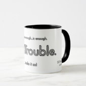NEIN!Ärger. Basislogo schwarze Umrandung Tasse (VorderseiteRechts)