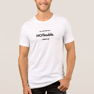 NEIN!Ärger. in schwarz mit Schlagworten auf weiß. Tri-Blend Shirt