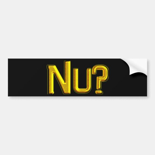 Nein? Autoaufkleber (Vorne)