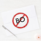 Nein B.O. Runder Aufkleber (Umschlag)