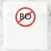 Nein B.O. Runder Aufkleber (Tasche)