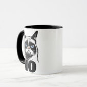 Nein bedeutet keine lustige keine Tasse, Cat Gesch Tasse (Vorderseite Links)