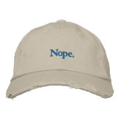 Nein. besticktes Chino Twill Hat-Personalisiert Bestickte Baseballkappe (Vorderseite)