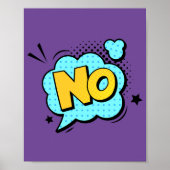 Nein! Bold Pop Art Comic Poster (Vorne)