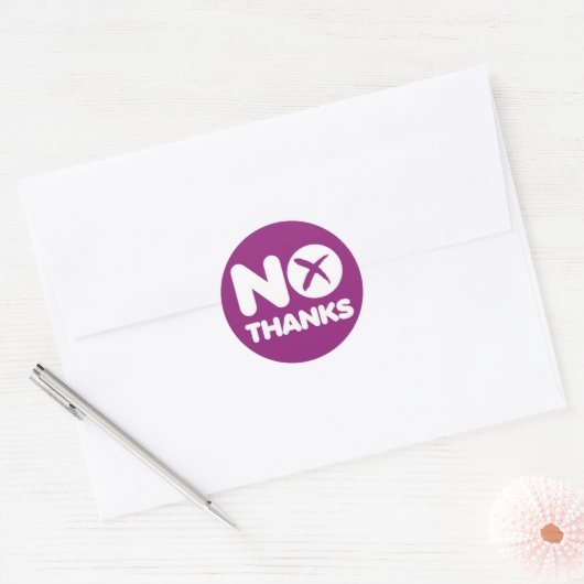 Nein dank Sticker Scott Independence (Umschlag)