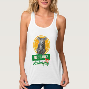Nein danke, ich lade Koala Bear Orange wieder ein Tank Top
