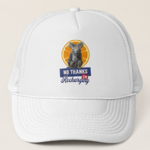 Nein Danke, ich Lade Mein Akku Auf Koala Orange Truckerkappe