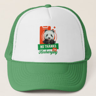 Nein danke, ich lade Panda Bear Cub Battery wieder Truckerkappe