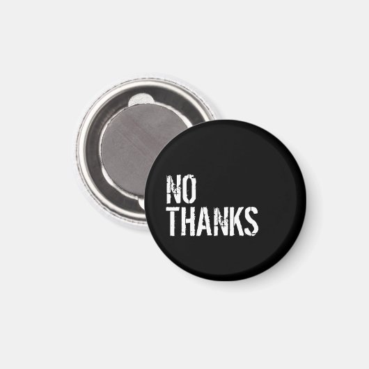 Nein Danke- Magnet (Vorderseite/Rückseite)