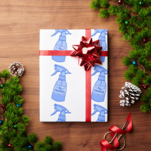 Nein, Danke. Sprühflasche Sassy Humor Geschenkpapier