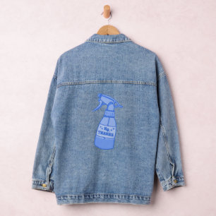 Nein, Danke. Sprühflasche Sassy Humor Jeansjacke