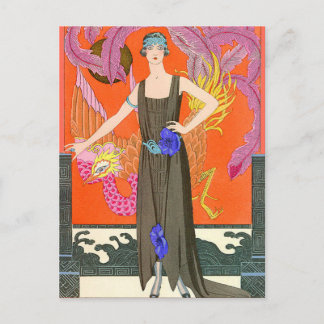 Nein danke von George Barbier Postkarte