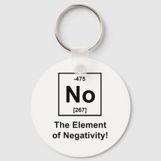 Nein, das Element der Negativität Schlüsselanhänger