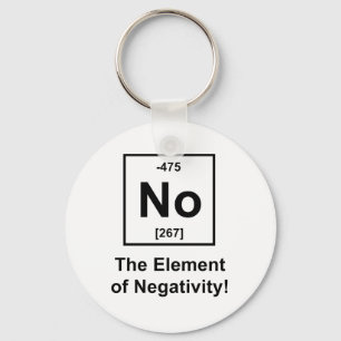 Nein, das Element von Negativität Schlüsselanhänger